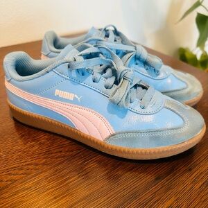 Puma Light Blue & Pink Classic Sneakers Women 7.5